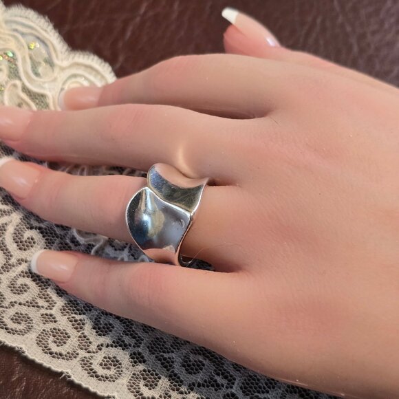 Sterling Silver FORGIVE Band Ring - Picture 3 of 12